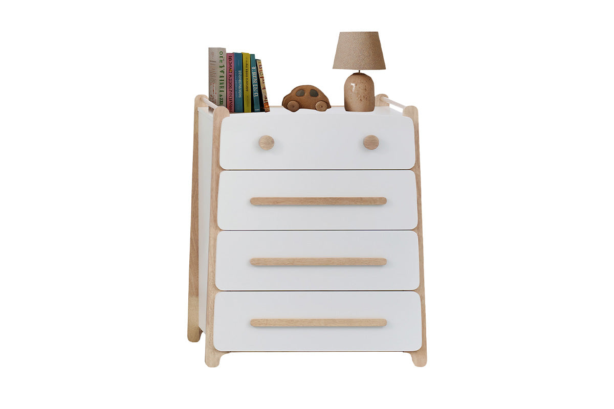 Bear Chest of Drawer | 4 Drawer | White