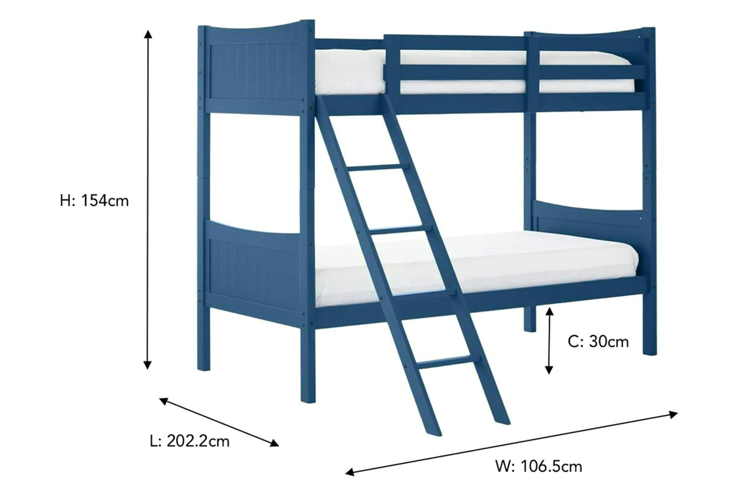 Laurel Bunk Bed | Teal-3