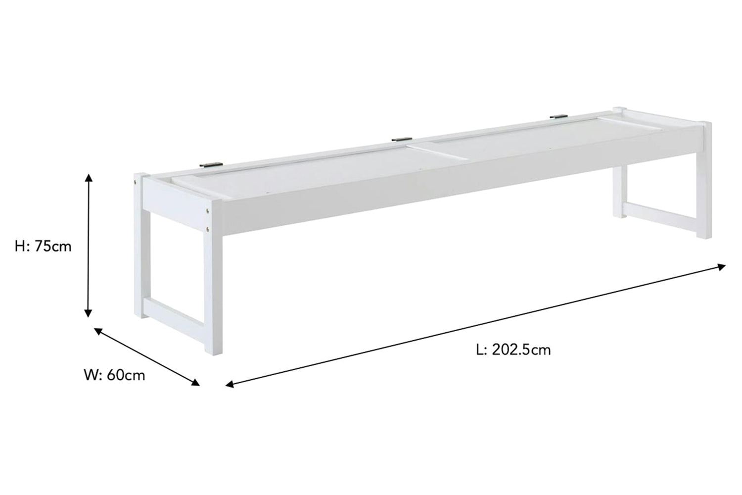 Laurel Extension Kit for Bunk Bed | White-2