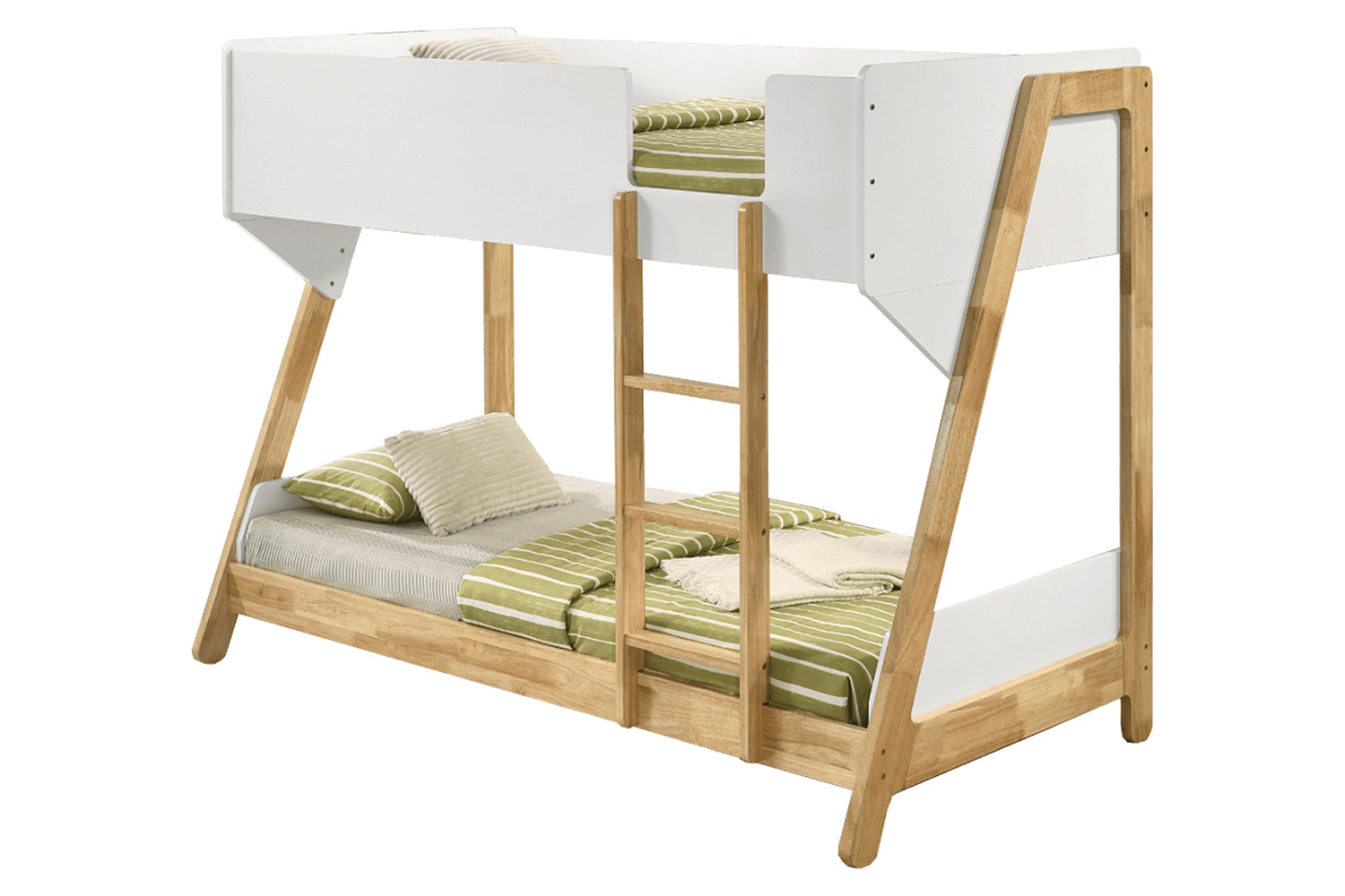 Daniel Bunk Bed | White/Natural-2