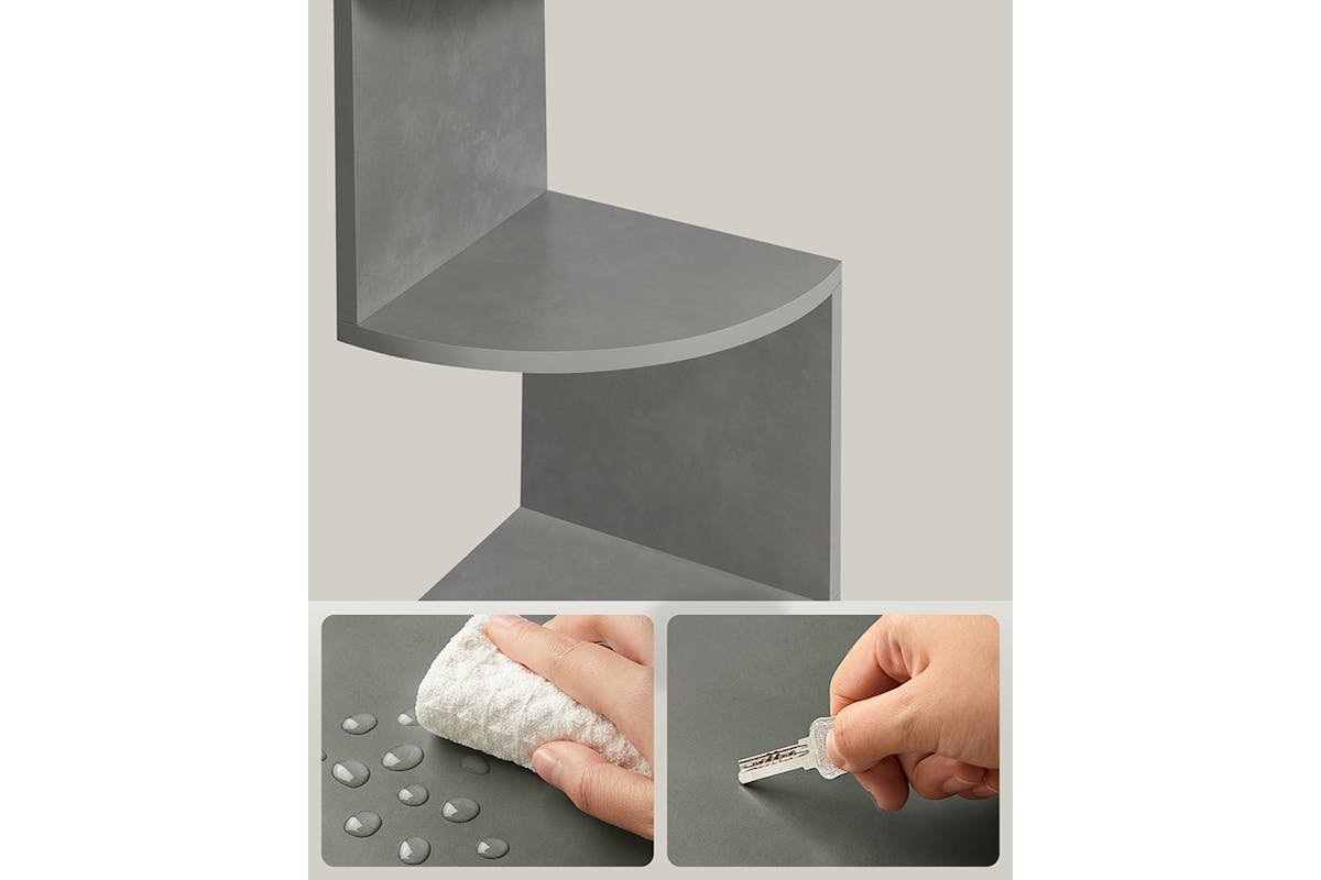 Vasagle Corner Shelf with 5 Shelves | Dove Grey-6