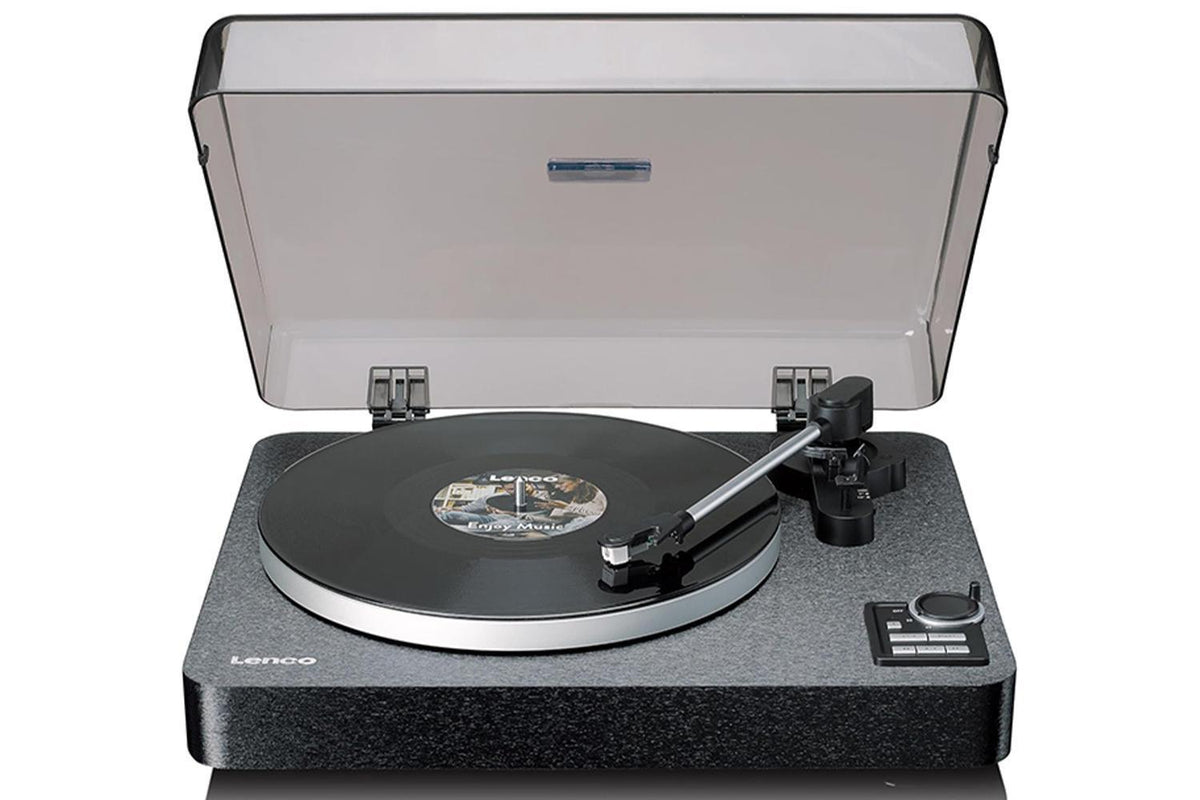 Lenco LBTA-165BK Record Player | Fully Automatic | Bluetooth | Metal Platter & Tonearm | Black