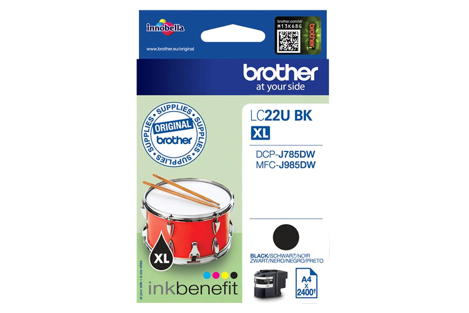 Brother LC22UBK | Black Ink-3