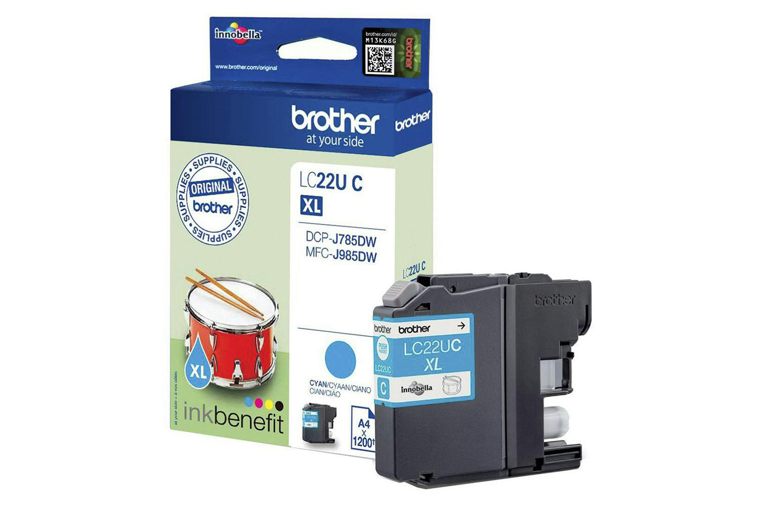 Brother LC22UC Ink Cartridge | Cyan-2