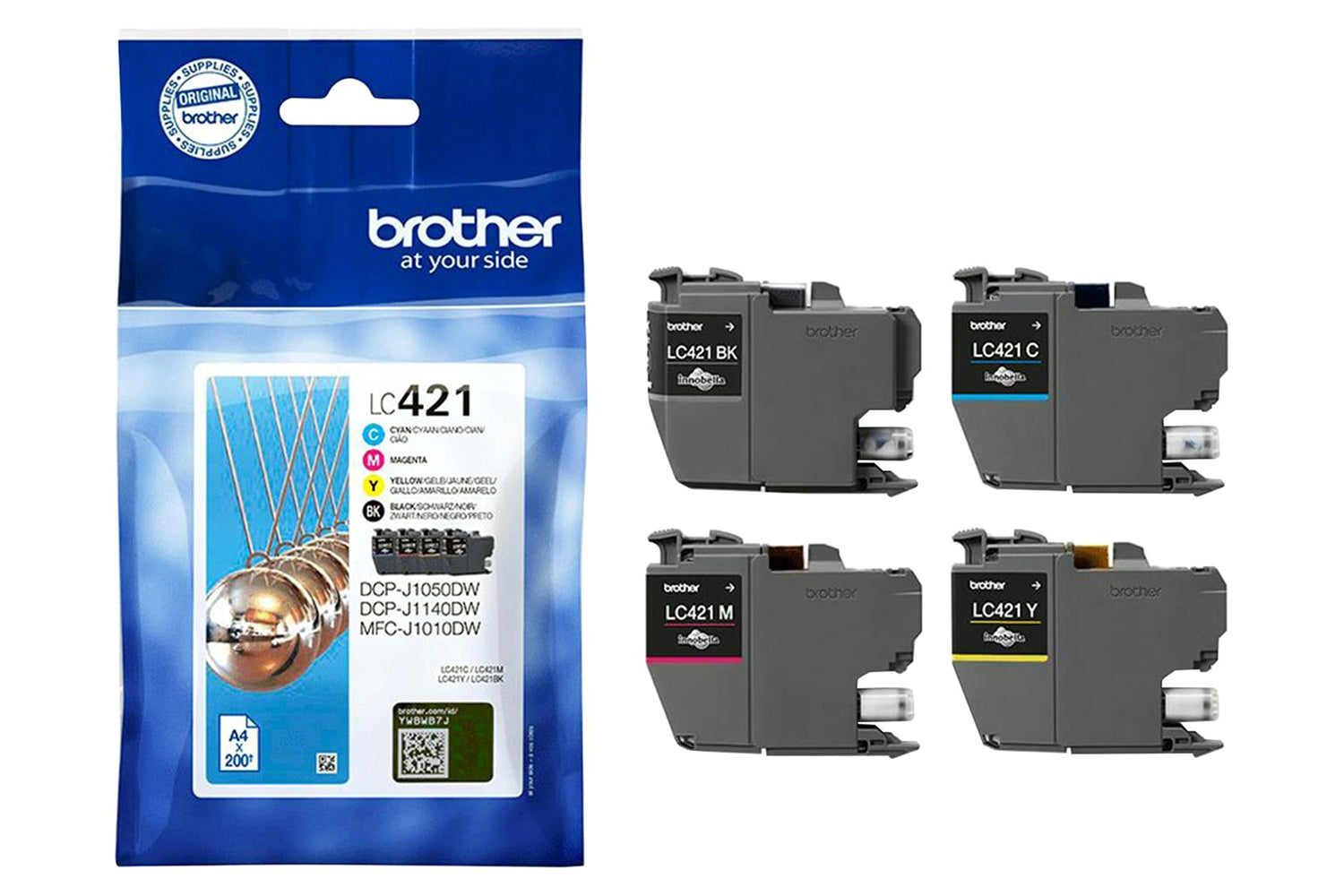 Brother LC421 Ink Cartridge | Black, Cyan, Yellow and Magenta-3