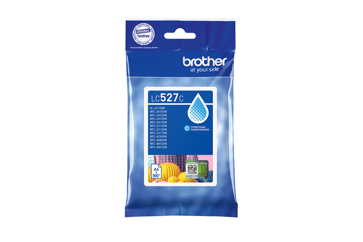 Brother LC527C Genuine Ink Cartridge | Cyan