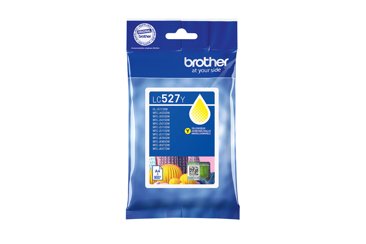 Brother LC527Y Genuine Ink Cartridge | Yellow