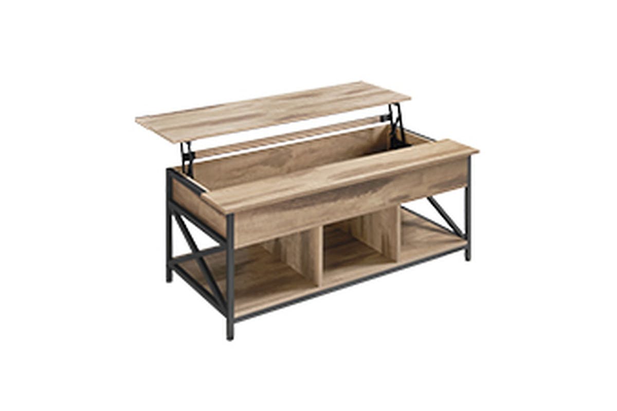 Vasagle Coffee Table | Steel & Particleboard | Camel Brown & Black | 120 X 60 X 48-62 Cm [Ex-Display - DC250587-000261]-10