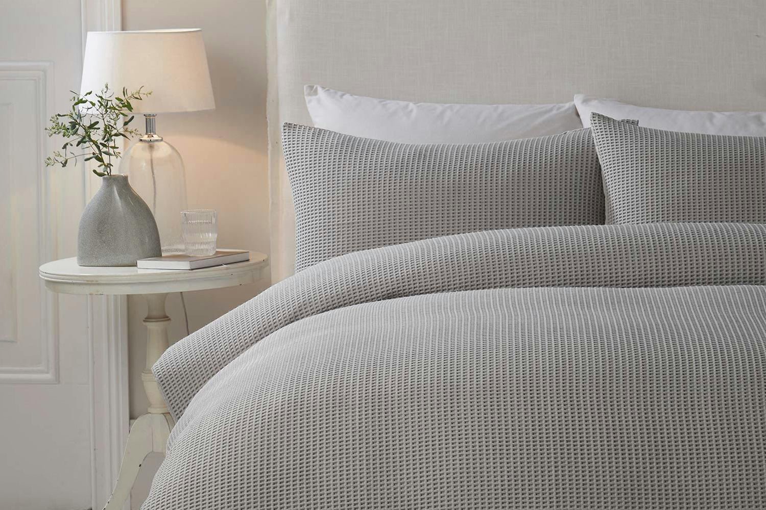 Serene | Lindly Duvet Cover Set | Grey | Single