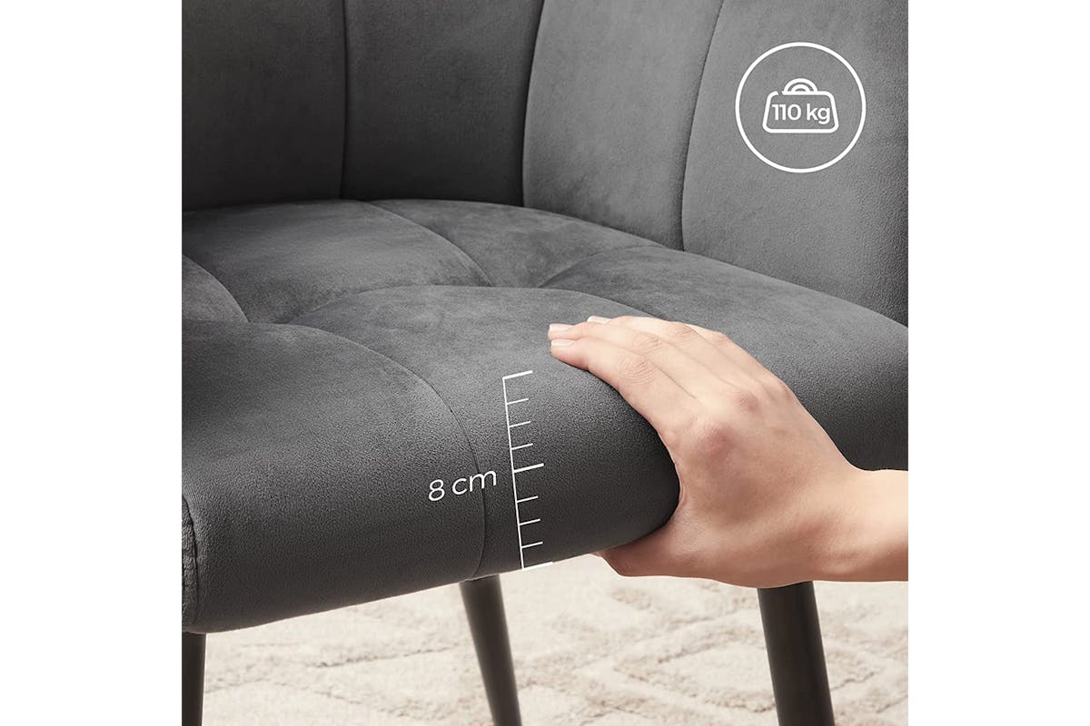Songmics Dining Chair | High Back | Grey-7