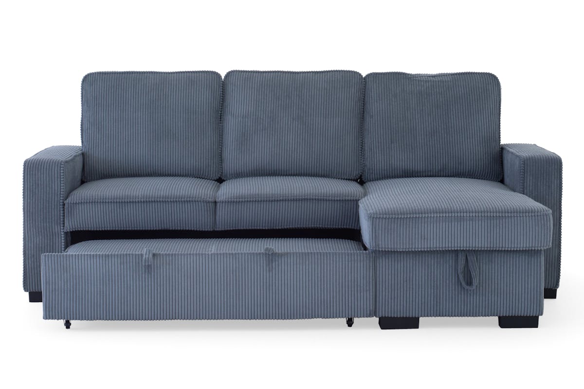 Leanne Chaise Sofa Bed | Reversible | Grey-3