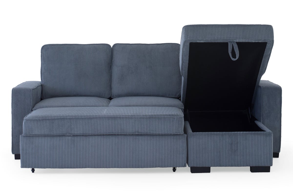 Leanne Chaise Sofa Bed | Reversible | Grey-4