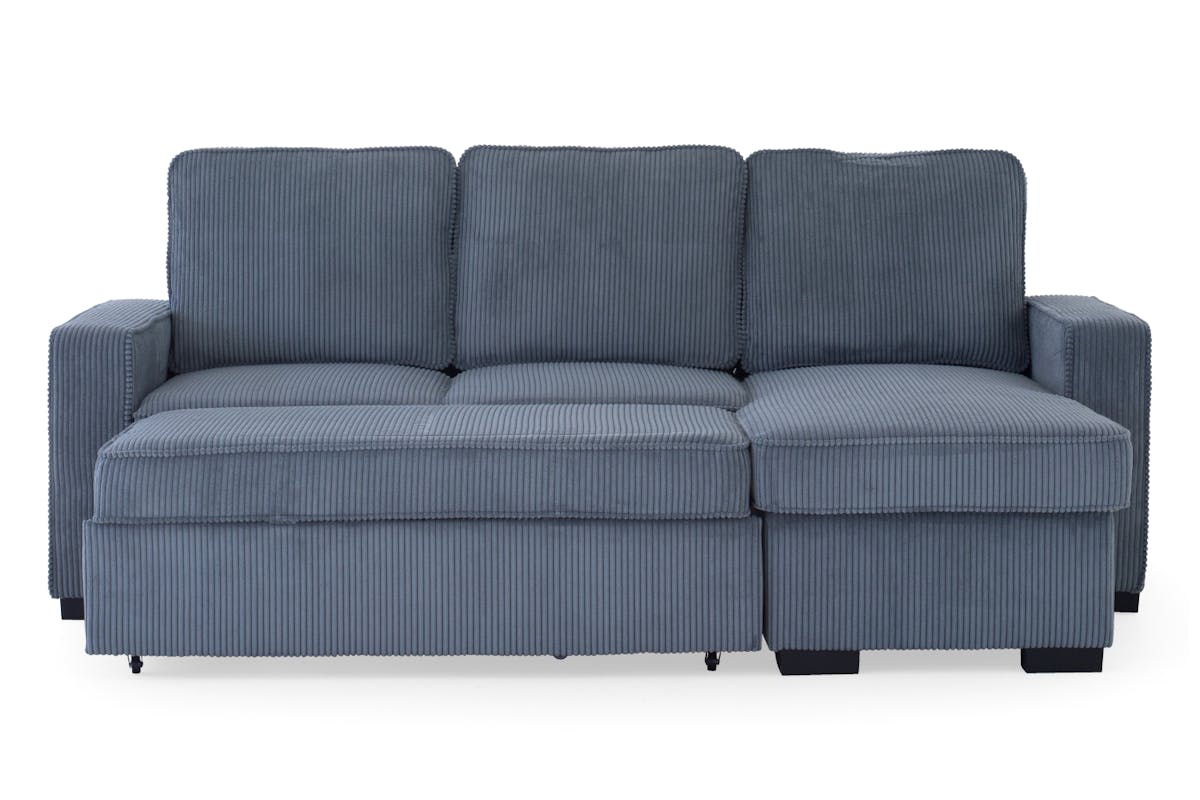 Leanne Chaise Sofa Bed | Reversible | Grey-5
