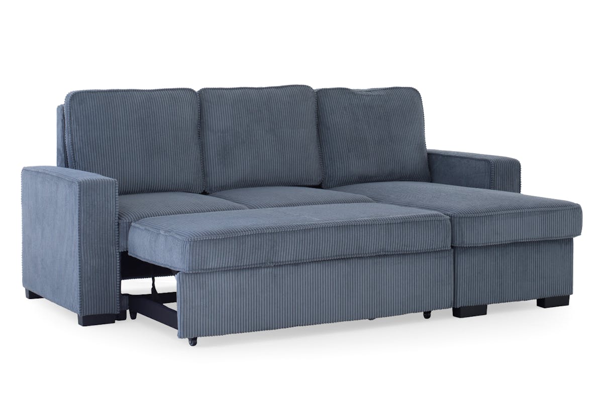 Leanne Chaise Sofa Bed | Reversible | Grey-6