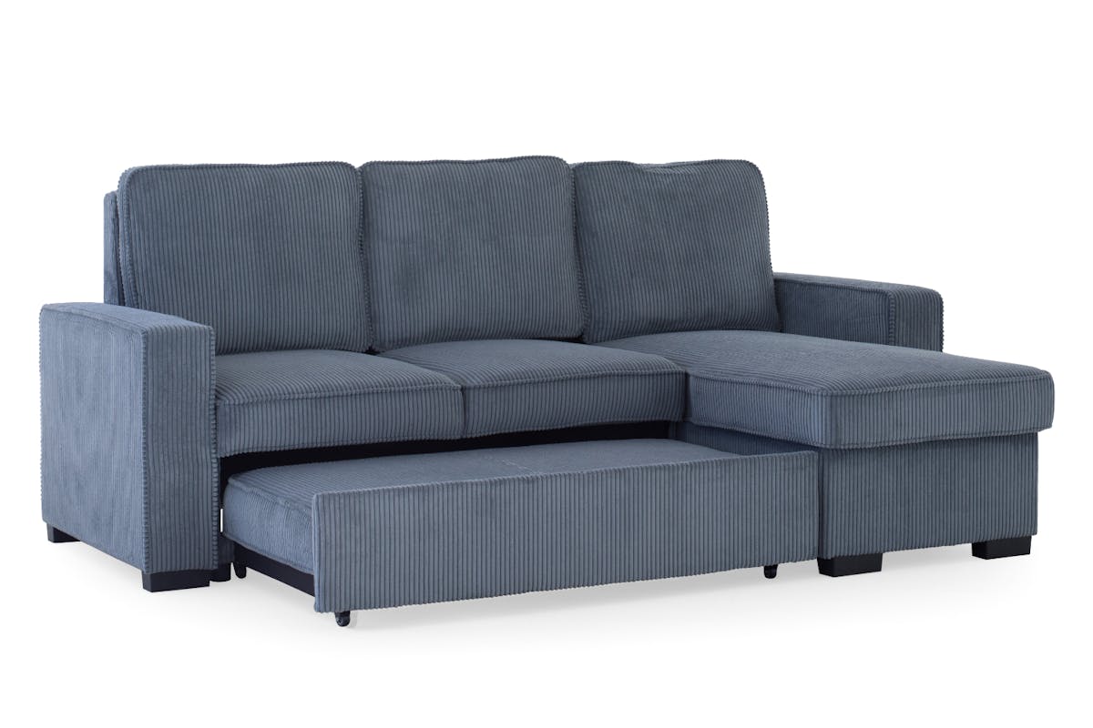 Leanne Chaise Sofa Bed | Reversible | Grey-7