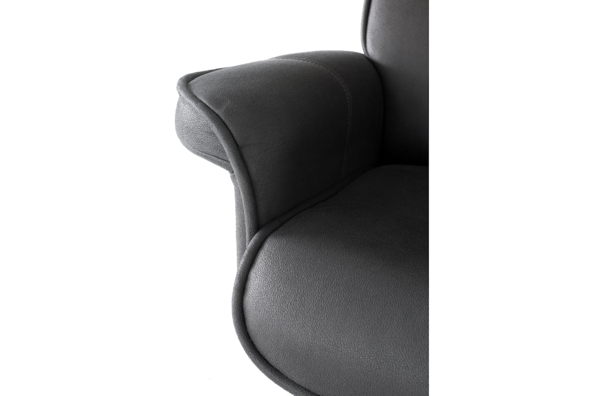 Levi Recliner with Footstool | Slate-10