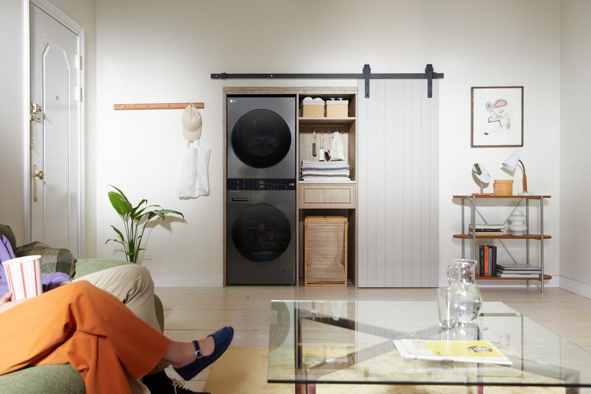 LG WashTower 12kg / 10kg | Freestanding Washer Dryer | WT1210BBTN1-12