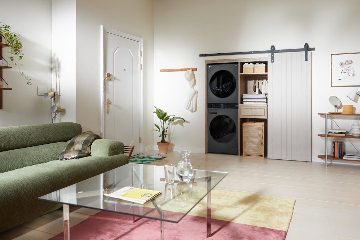 LG WashTower 12kg / 10kg | Freestanding Washer Dryer | WT1210BBTN1-16
