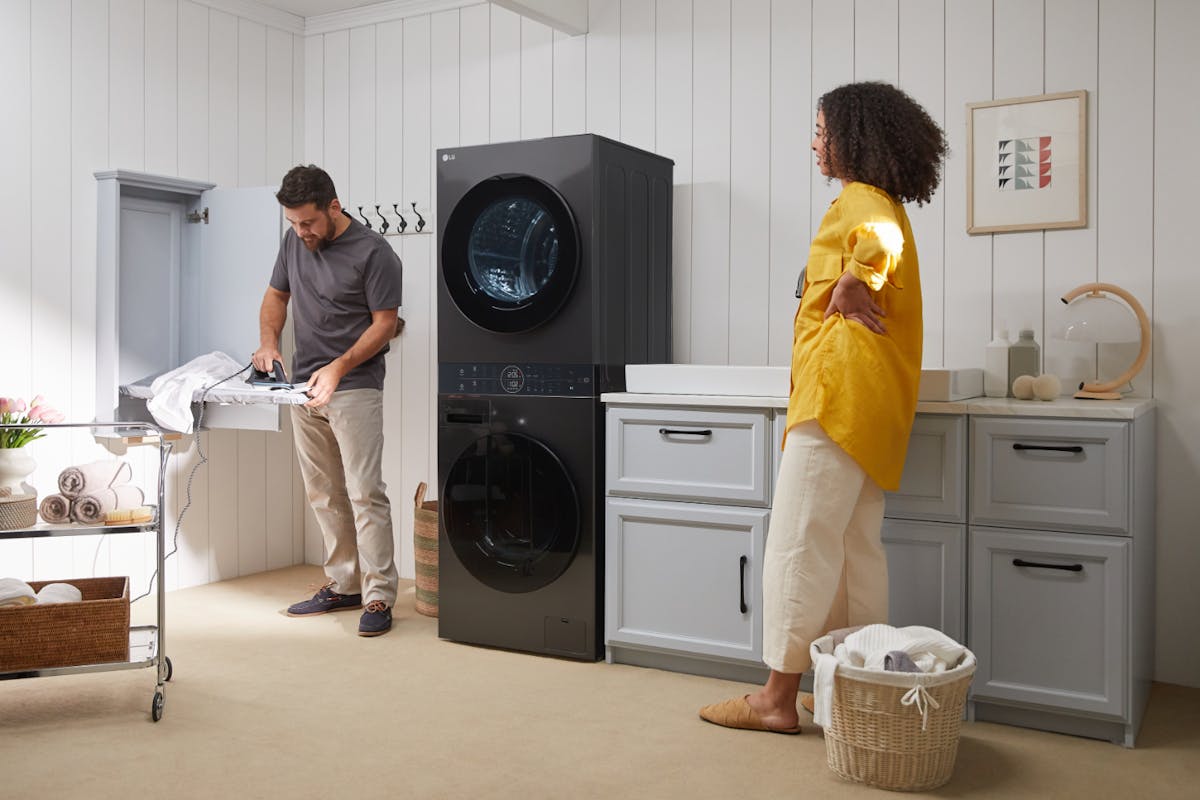 LG WashTower 12kg / 10kg | Freestanding Washer Dryer | WT1210BBTN1-3
