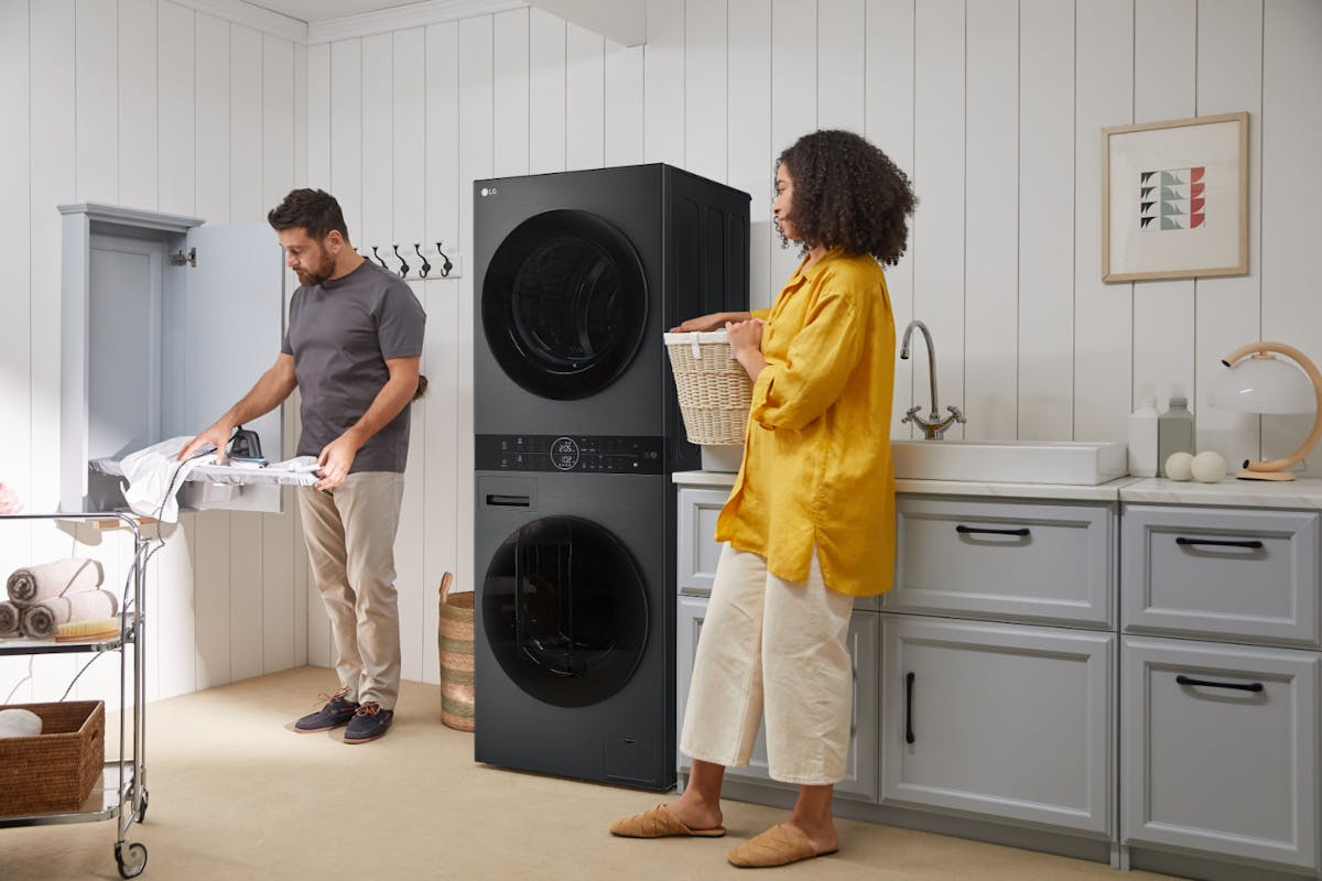 LG WashTower 12kg / 10kg | Freestanding Washer Dryer | WT1210BBTN1-17
