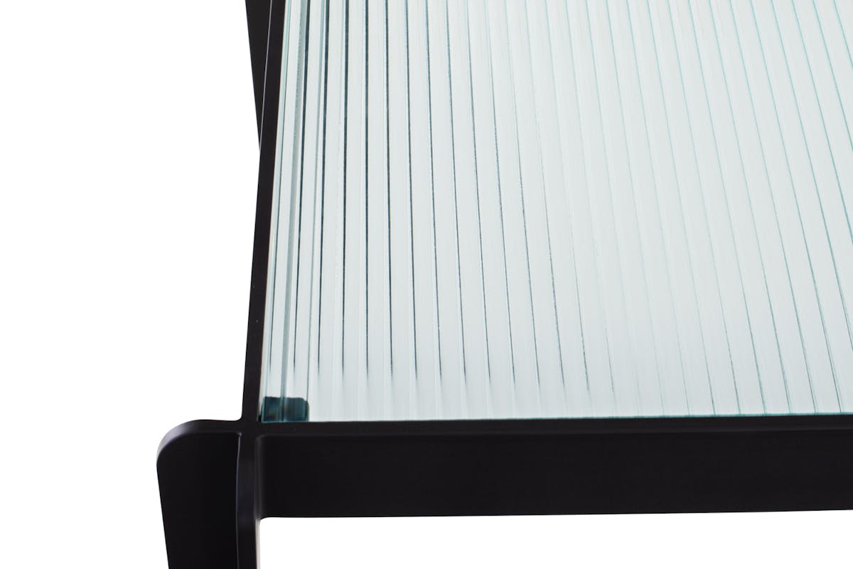 Lilly Glass Top End Table-5