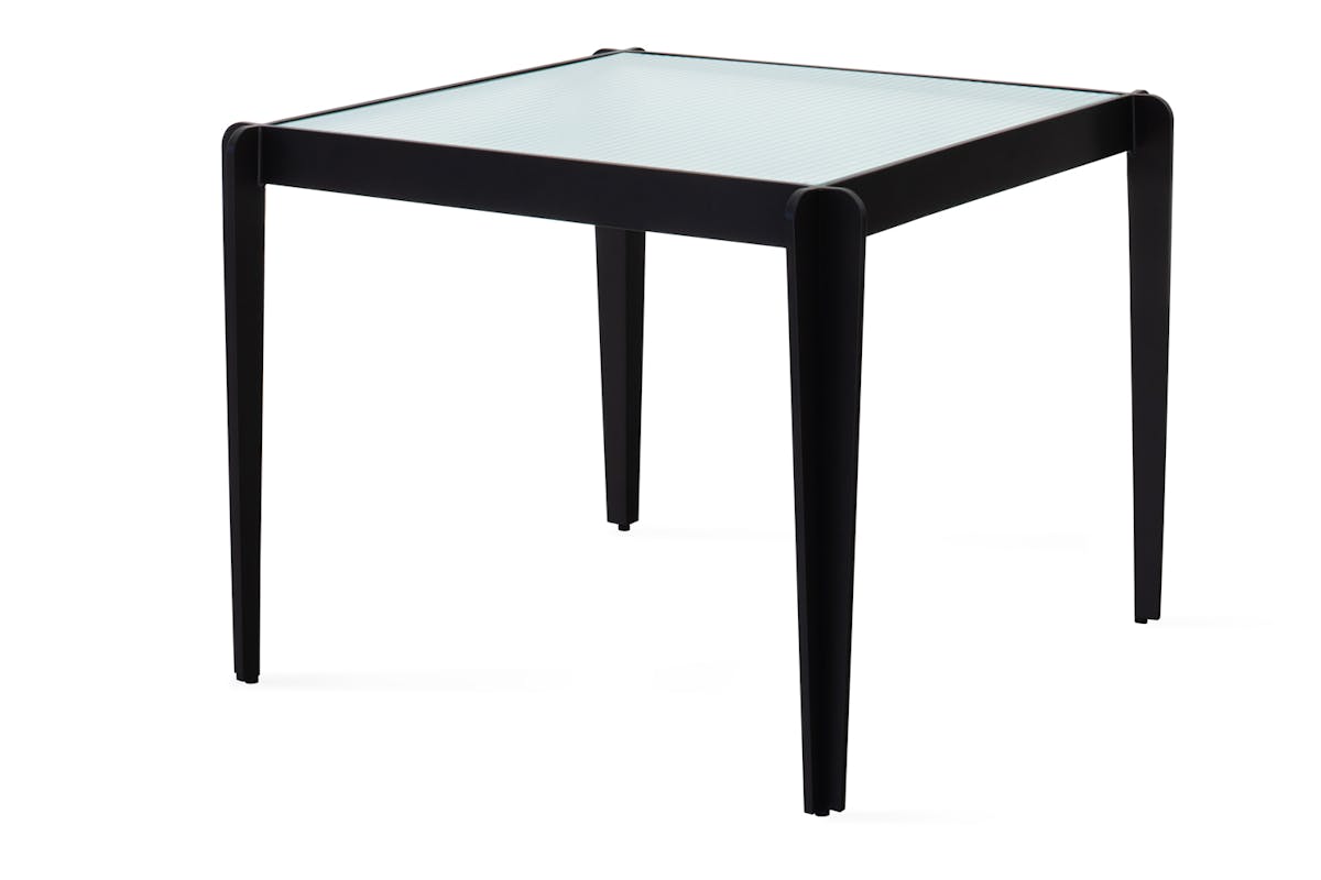 Lilly Glass Top End Table