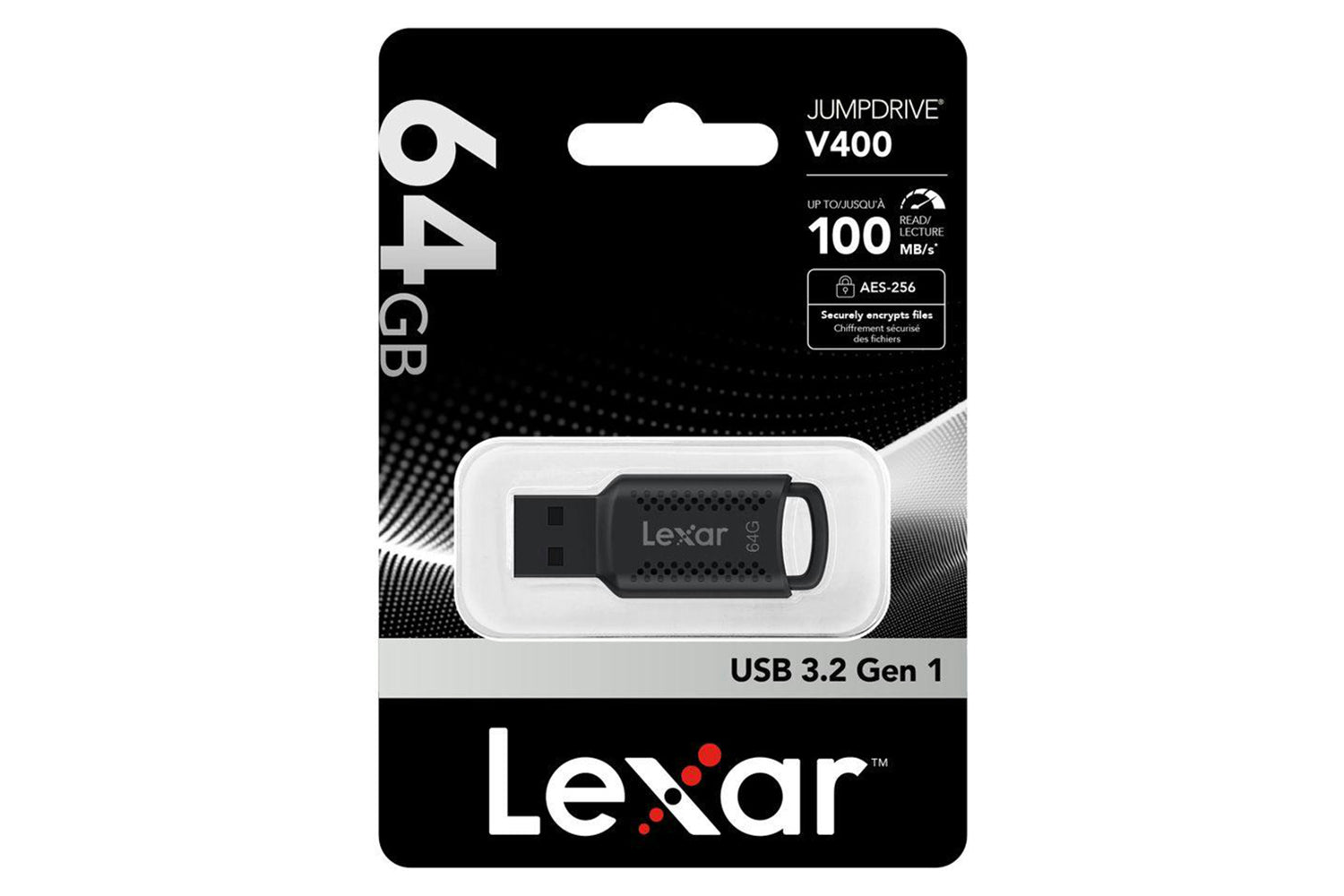Lexar Jumpdrive V400 USB 30 Flash Drive | 64GB