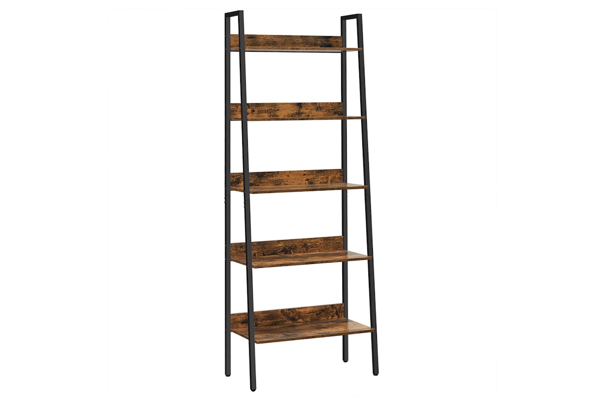 Vasagle Ladder Shelf | 5 Shelves | Vintage Brown/Black
