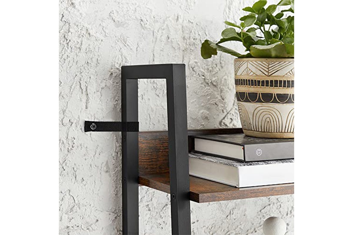 Vasagle Ladder Shelf | 5 Shelves | Vintage Brown/Black-6