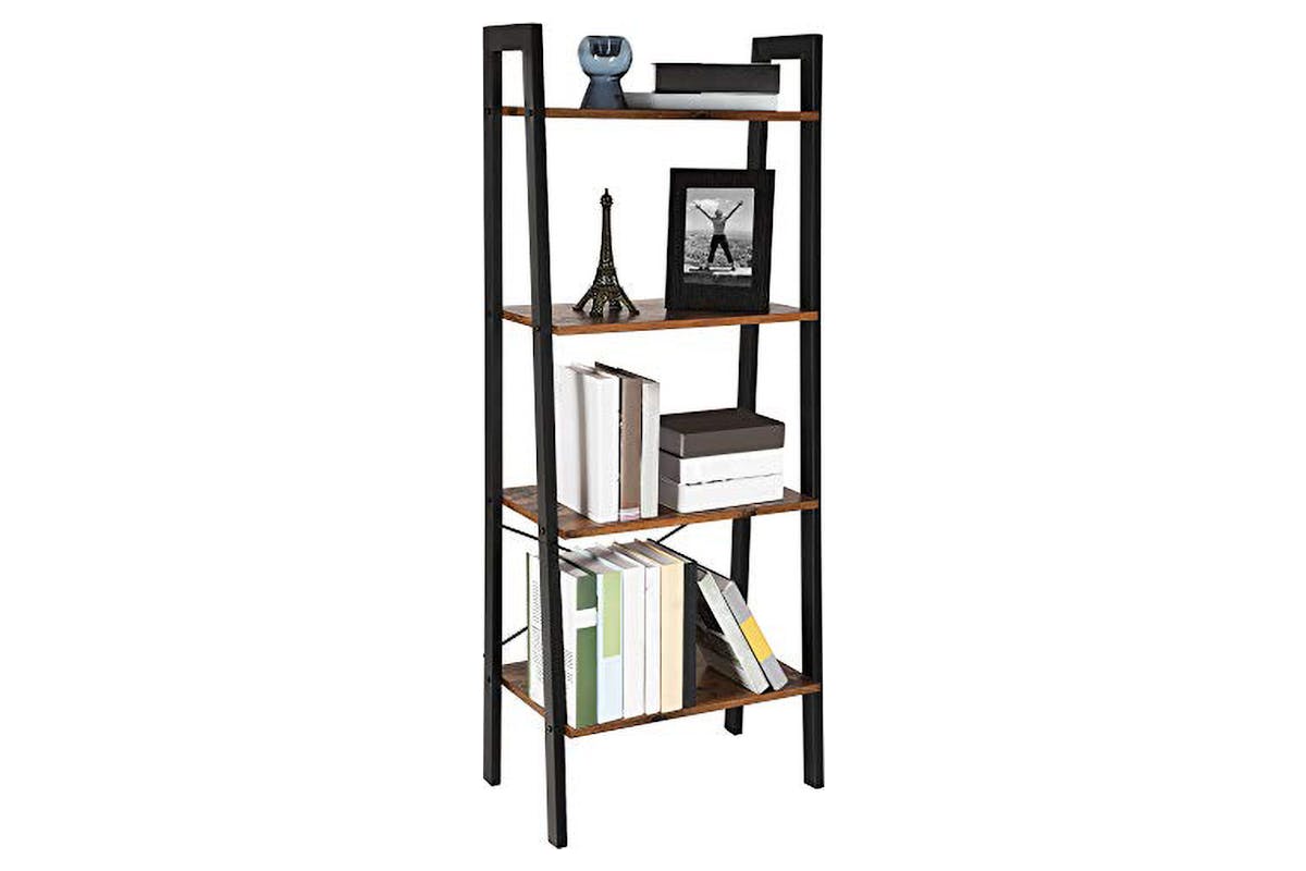 Vasagle Ladder Shelf | 4 Shelves | Rustic Brown-4