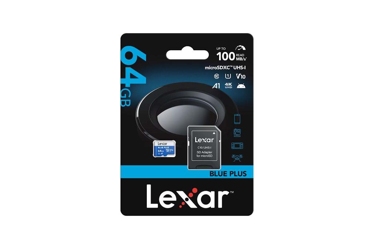 Lexar Blue Plus 633x Microsdxc UHS-I with SD Adapter | 64GB-7