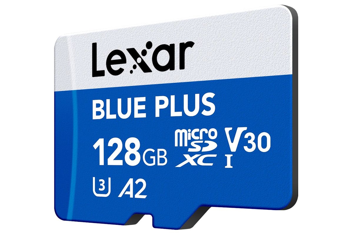 128gb Lexar Blue Plus 633x Microsdxc Uhs-i With Sd Adapter Up To 100mbs Read C10 A2 V30 U3-10