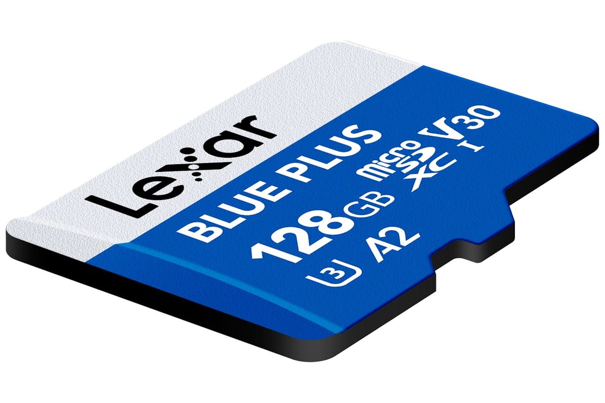 128gb Lexar Blue Plus 633x Microsdxc Uhs-i With Sd Adapter Up To 100mbs Read C10 A2 V30 U3-12