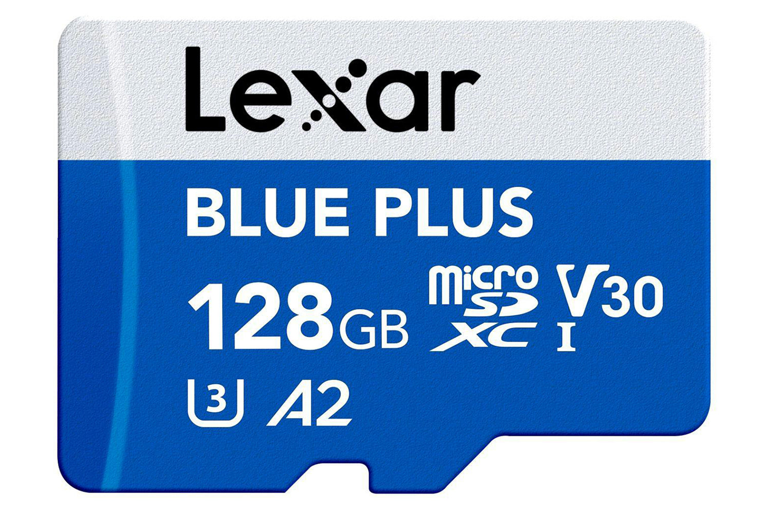 128gb Lexar Blue Plus 633x Microsdxc Uhs-i With Sd Adapter Up To 100mbs Read C10 A2 V30 U3-3