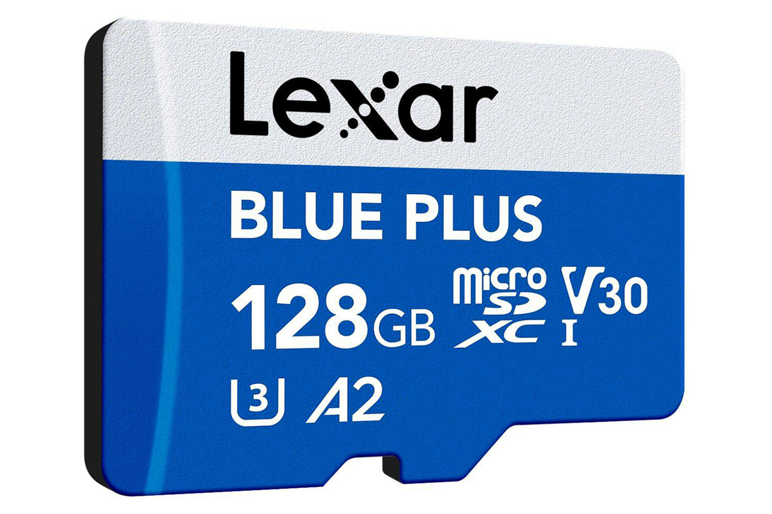 128gb Lexar Blue Plus 633x Microsdxc Uhs-i With Sd Adapter Up To 100mbs Read C10 A2 V30 U3-5