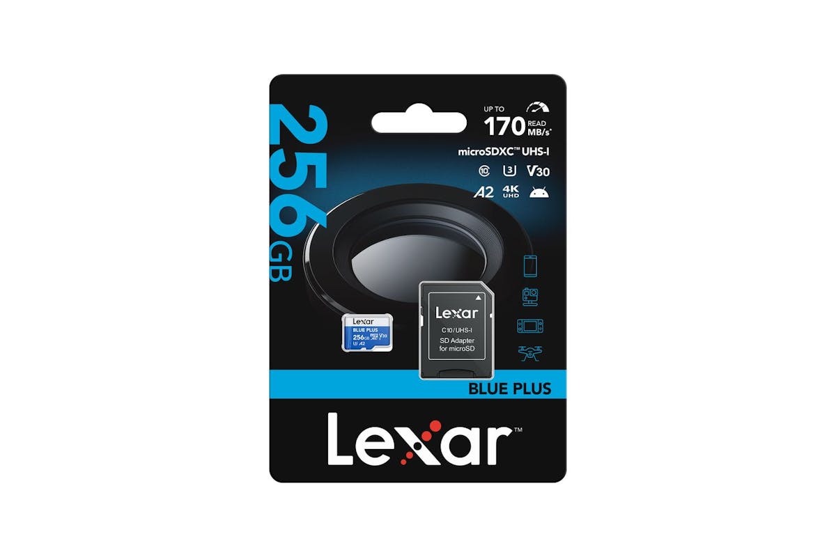 Lexar Blue Plus 633x Microsdxc UHS-I with SD Adapter | 256GB-7
