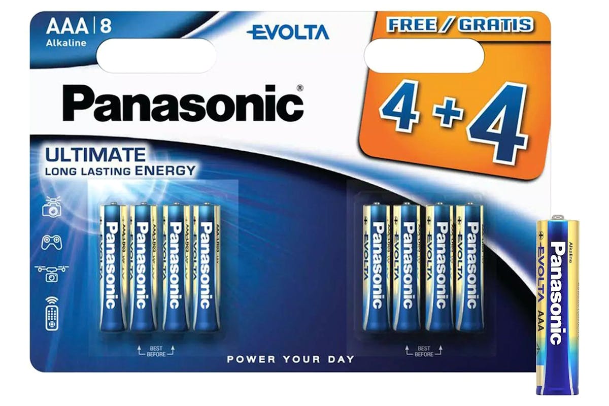 Panasonic Evolta AAA Batteries | 4+4 Free | LR03EGE/8PK-2