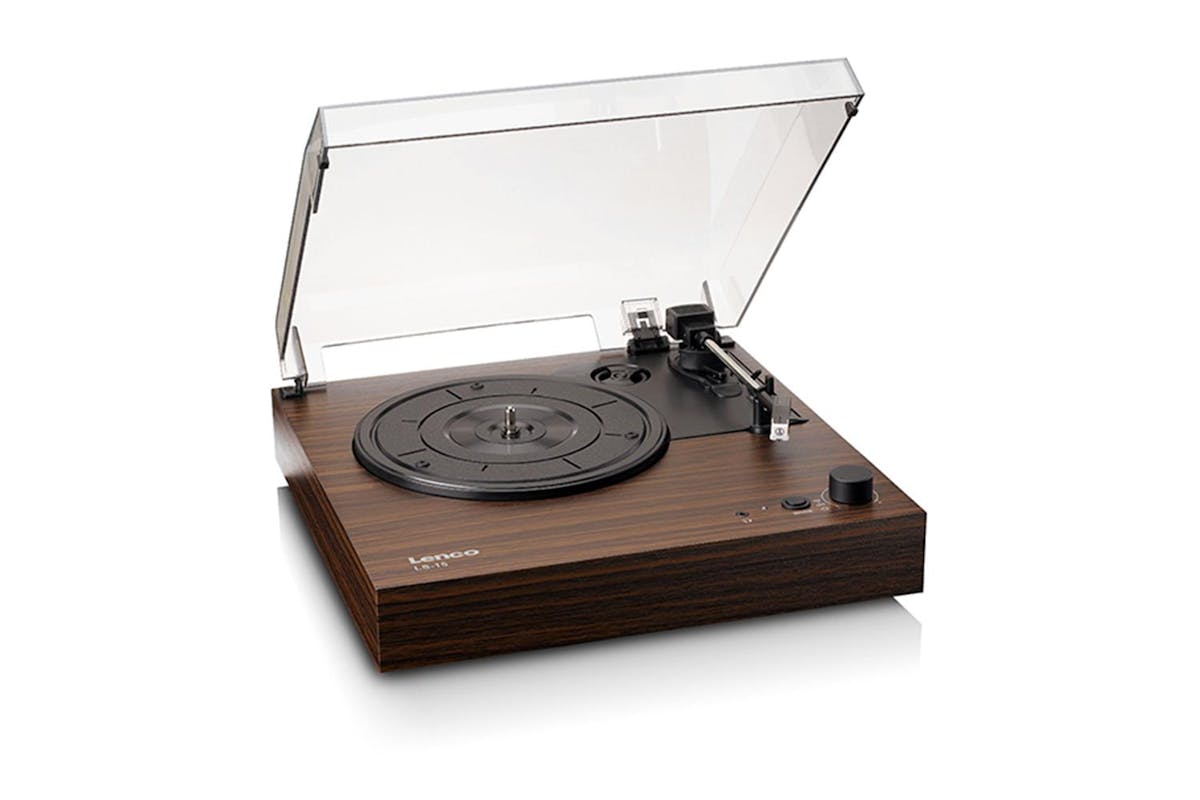 Lenco | Lenco Mahogany Turntable With Built-in Speakers | Standard Size-3