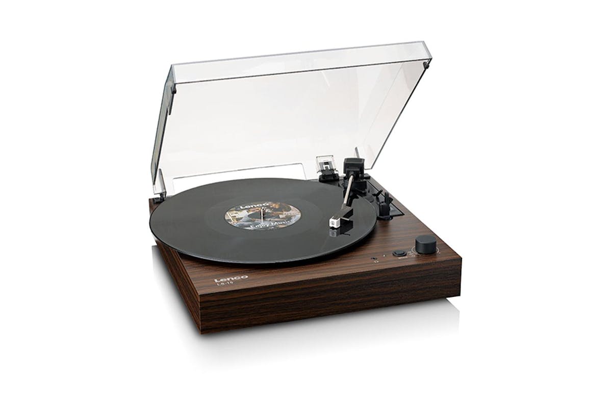 Lenco | Lenco Mahogany Turntable With Built-in Speakers | Standard Size-4