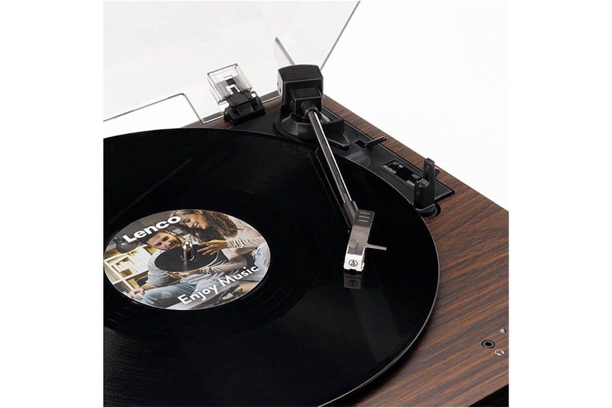 Lenco | Lenco Mahogany Turntable With Built-in Speakers | Standard Size-8