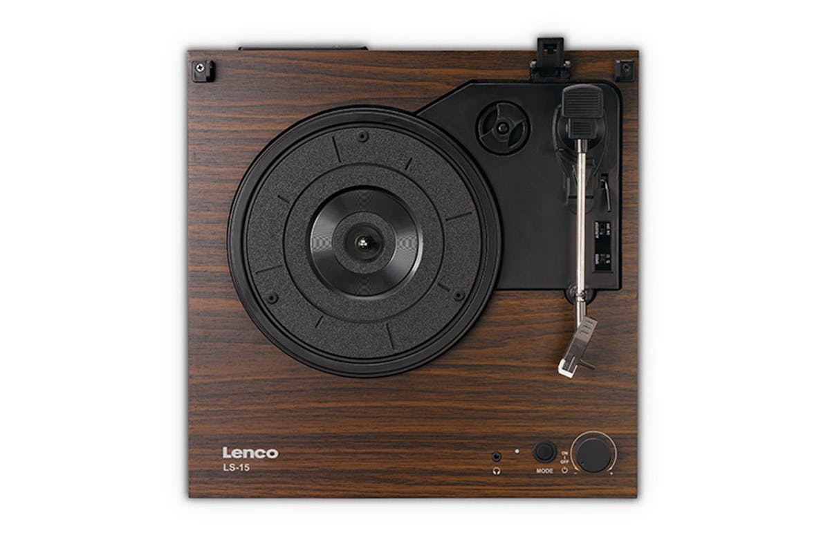 Lenco | Lenco Mahogany Turntable With Built-in Speakers | Standard Size-9
