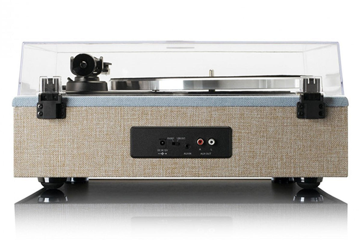 Lenco LS-440 Turntable | Built-In Speakers | Fabric | Blue-Taupe-6