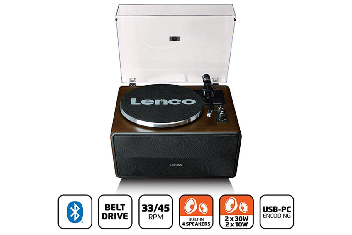 Lenco LS-470WA Turntable | Record Player | Walnut | Bluetooth Connectivity-6
