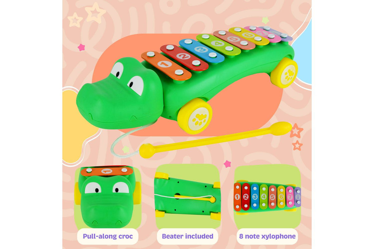 Little Star Crocodile Pull Along Xylophone-2
