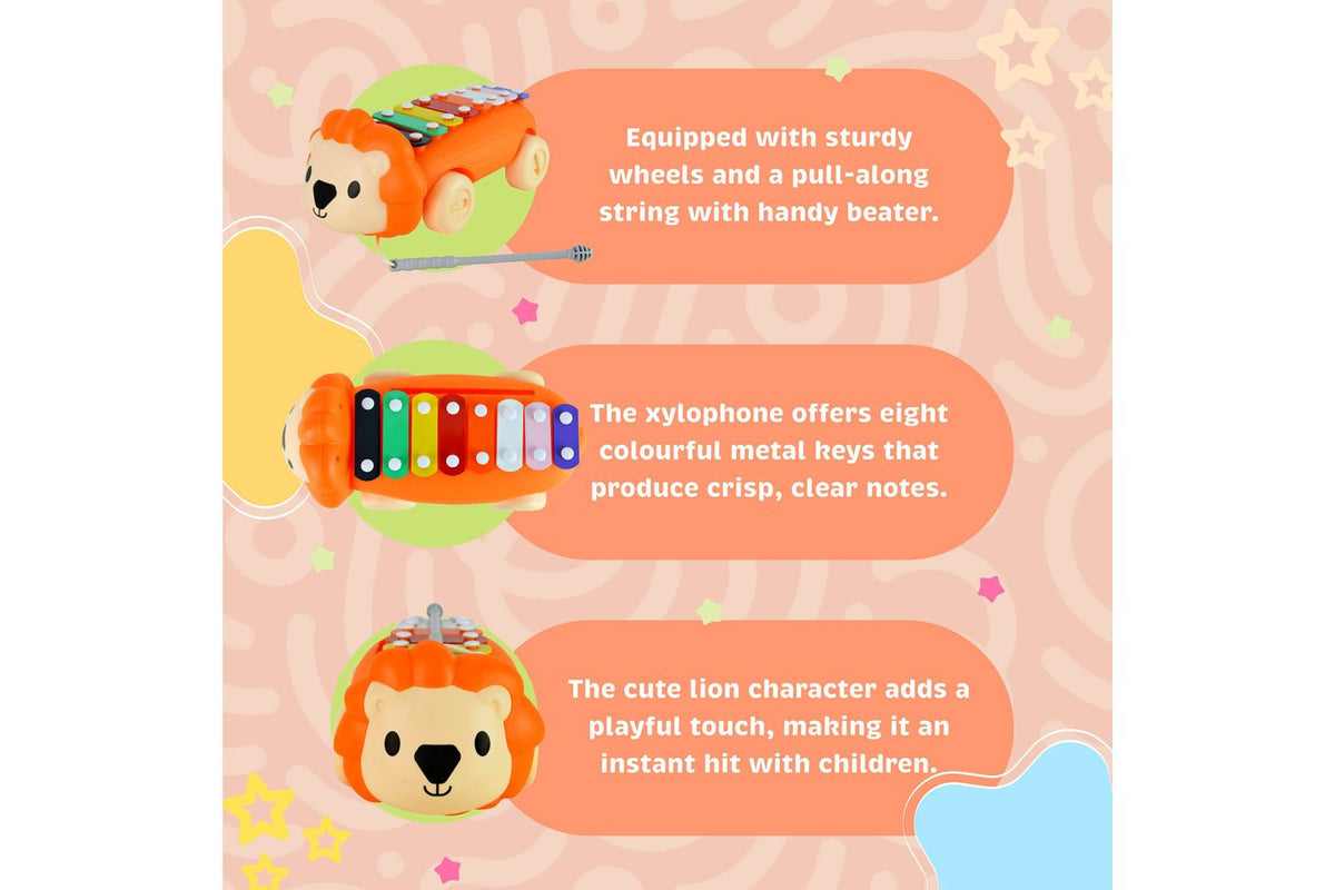 Little Star Lion Pull Along Xylophone-3