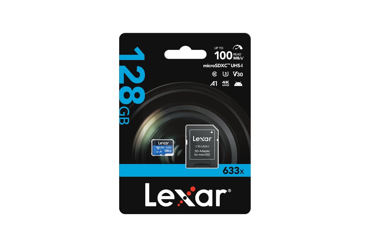 Lexar High-performance 633x Microsdxc UHS-I  Memory Card with SD Adapter | 128GB-6