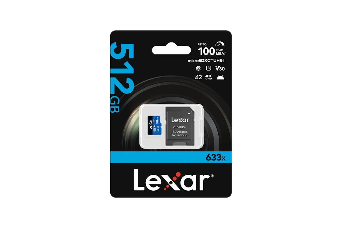 Lexar High-performance 633x Microsdxc UHS-I with SD Adapter | 512GB-6