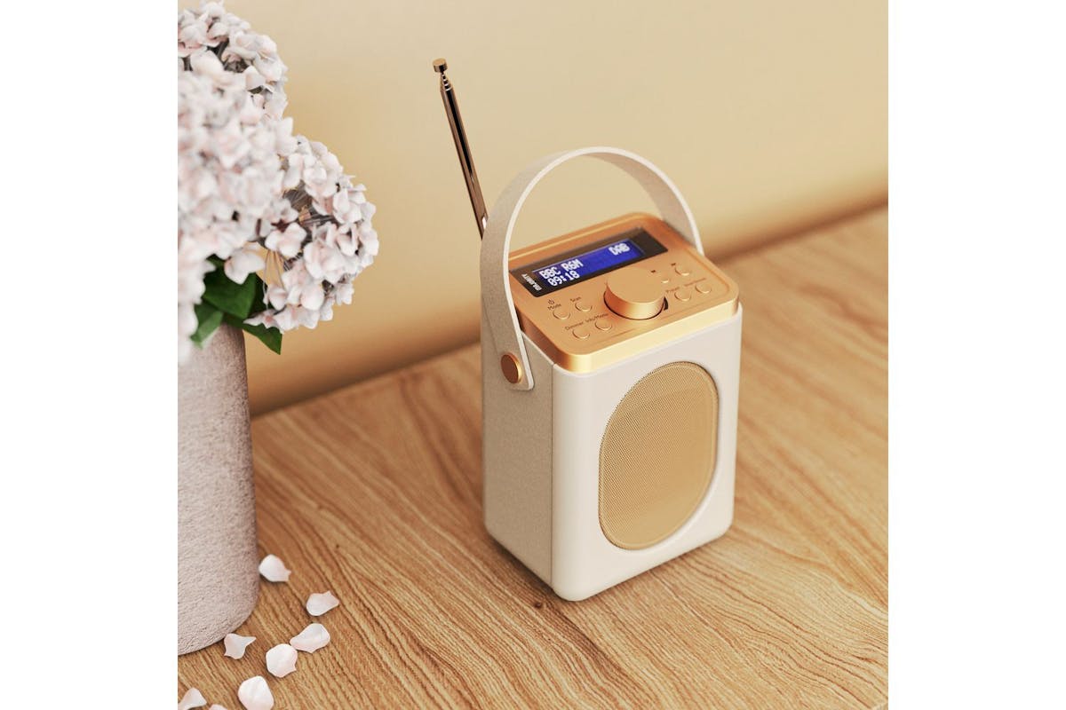 Majority Audio | Cream Little Shelford Radio | Portable Dab | Bluetooth-5