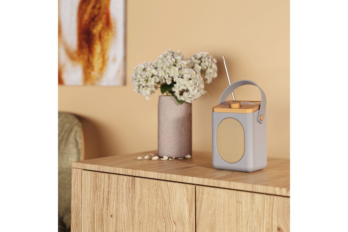Majority Audio | Little Shelford Radio | Dab Dab+ FM Radio with Bluetooth | Grey-3