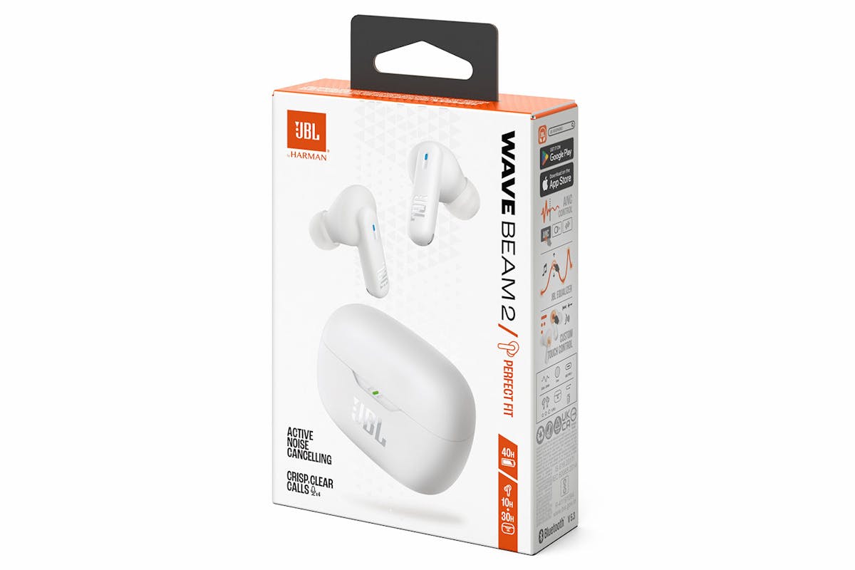 JBL Wave Beam 2 True Wireless Noise Cancelling Earbuds | White-11